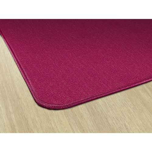 Flagship Carpets Classic Solid Color 12' Rectangle Rug Floor Rug - Classic, Traditional - 12 ft Length x 90" Width - Rectangle - Cranberry - Nylon - 1 Each (AS44CB)