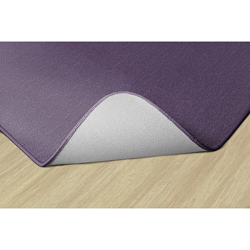 Flagship Carpets Classic Solid Color 12' Rectangle Rug Floor Rug - Classic, Traditional - 12 ft Length x 90" Width - Rectangle - Purple - Nylon - 1 Each (AS44PP)