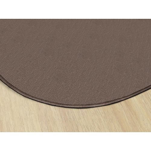 Flagship Carpets Classic Solid Color 12' Oval Rug Floor Rug - Classic, Traditional - 84" Length x 12 ft Width - Oval - Almond - Nylon - 1 Each (AS45AL)