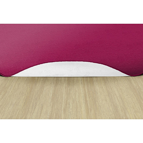 Flagship Carpets Classic Solid Color 12' Oval Rug Floor Rug - Classic, Traditional - 12 ft Length x 90" Width - Oval - Cranberry - Nylon - 1 Each (AS45CB)