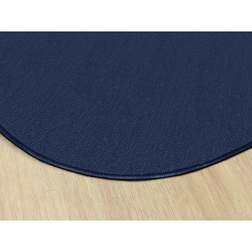 Flagship Carpets Classic Solid Color 12' Oval Rug Floor Rug - Classic, Traditional - 12 ft Length x 90" Width - Oval - Navy - Nylon - 1 Each (AS45NY)