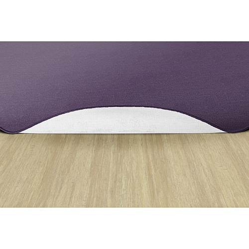 Flagship Carpets Classic Solid Color 12' Oval Rug Floor Rug - Classic, Traditional - 12 ft Length x 90" Width - Oval - Purple - Nylon - 1 Each (AS45PP)