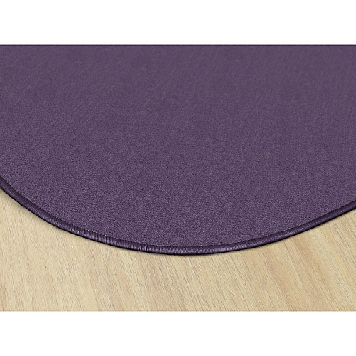 Flagship Carpets Classic Solid Color 12' Oval Rug Floor Rug - Classic, Traditional - 12 ft Length x 90" Width - Oval - Purple - Nylon - 1 Each (AS45PP)