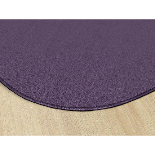 Flagship Carpets Classic Solid Color 12' Oval Rug Floor Rug - Classic, Traditional - 12 ft Length x 90" Width - Oval - Purple - Nylon - 1 Each (AS45PP)