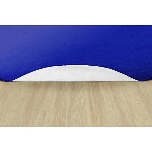 Flagship Carpets Classic Solid Color 12' Oval Rug Floor Rug - Classic, Traditional - 12 ft Length x 90" Width - Oval - Royal Blue - Nylon - 1 Each (AS45RB)