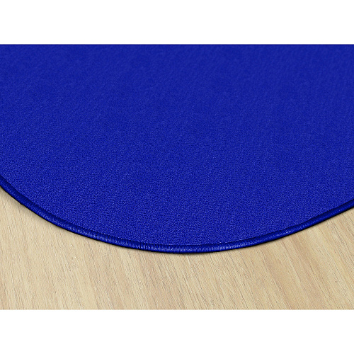 Flagship Carpets Classic Solid Color 12' Oval Rug Floor Rug - Classic, Traditional - 12 ft Length x 90" Width - Oval - Royal Blue - Nylon - 1 Each (AS45RB)
