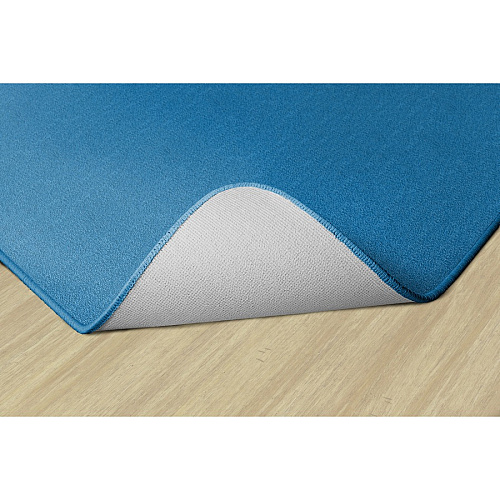 Flagship Carpets Classic Solid Color 12' Square Rug Floor Rug - Classic, Traditional - 12 ft Length x 12 ft Width - Square - Blue - Nylon - 1 Each (AS70BB)
