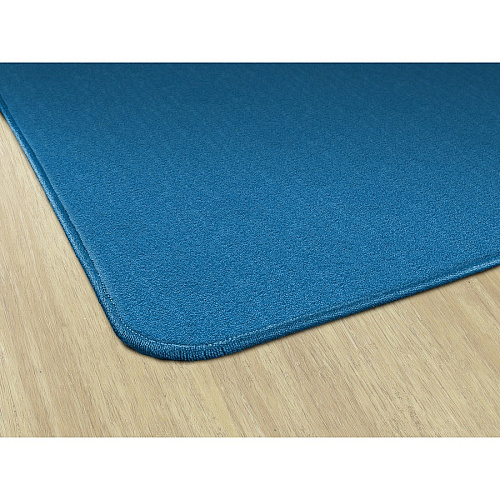 Flagship Carpets Classic Solid Color 12' Square Rug Floor Rug - Classic, Traditional - 12 ft Length x 12 ft Width - Square - Blue - Nylon - 1 Each (AS70BB)