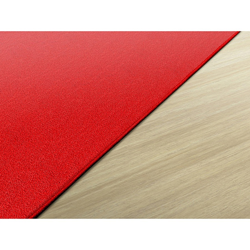 Flagship Carpets Classic Solid Color 12' Square Rug Floor Rug - Classic, Traditional - 12 ft Length x 12 ft Width - Square - Red - Nylon - 1 Each (AS70RR)