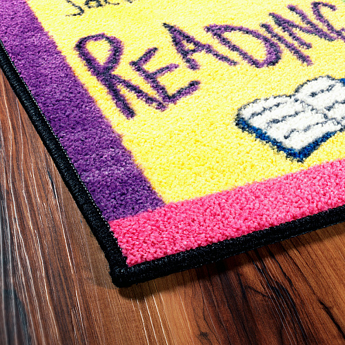 Flagship Carpets Easy Care Primary Pictures Rug Floor Rug - 72" Length x 48" Width - Multicolor - Nylon - 1 Each (CE19422W)