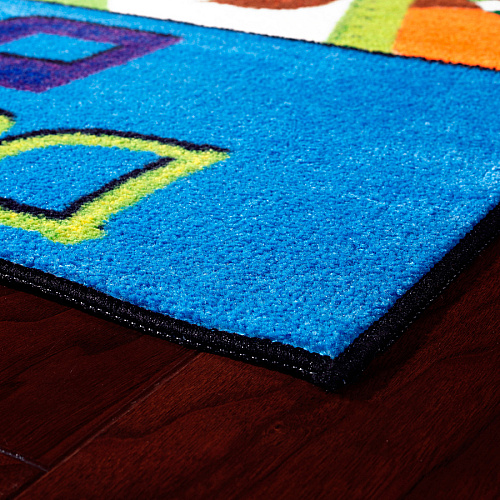 Flagship Carpets Easy Care Dare To Dream Rug Floor Rug - 96" Length x 60" Width - Multicolor - Nylon - 1 Each (CE25028W)