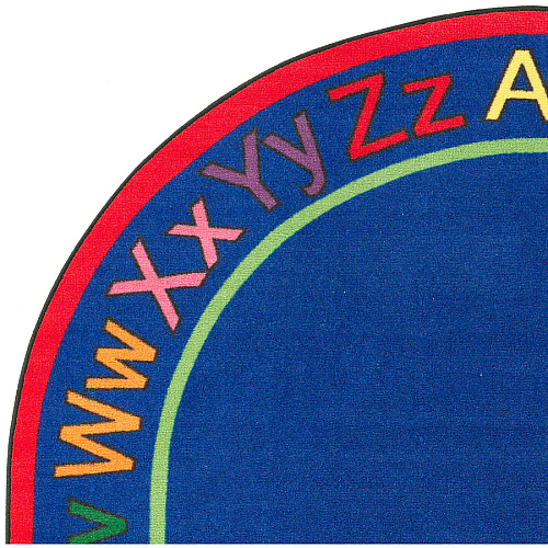 Flagship Carpets Know Your ABCs Oval Rug 13.16 ft Length x 10.75 ft Width - Oval - Multicolor - Nylon - 1 Each (FE11059A)