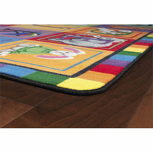Flagship Carpets ABC Blocks Alphabet Rug 13.16 ft Length x 10.75 ft Width - Multicolor - Nylon - 1 Each (FE11158A)
