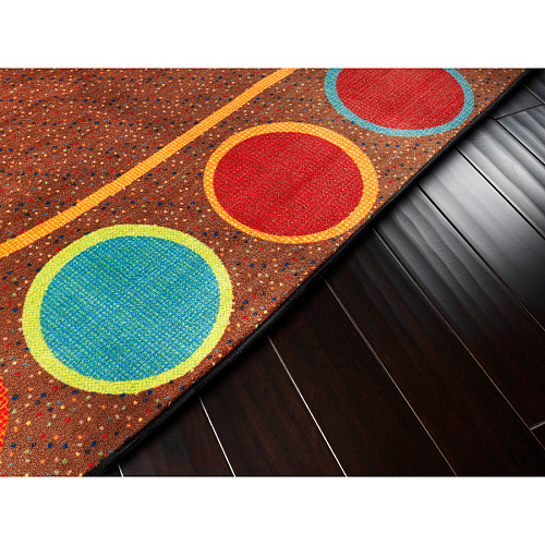 Flagship Carpets Calm Sitting Spots Oval Rug Classic - 99.96" Length x 72" Width - Oval - Multicolor - Nylon - 1 Each (FE30533A)
