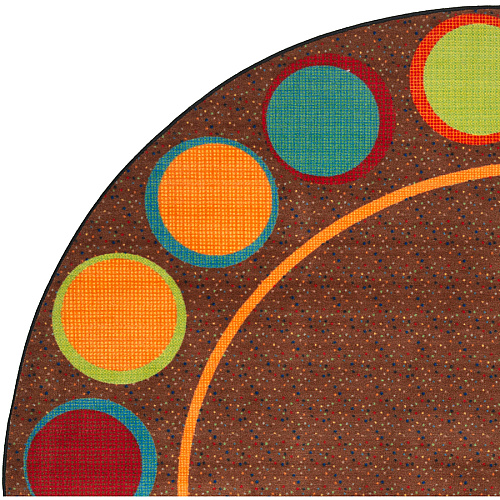Flagship Carpets Calm Sitting Spots Oval Rug Classic - 13.16 ft Length x 10.75 ft Width - Oval - Multicolor - Nylon - 1 Each (FE30559A)