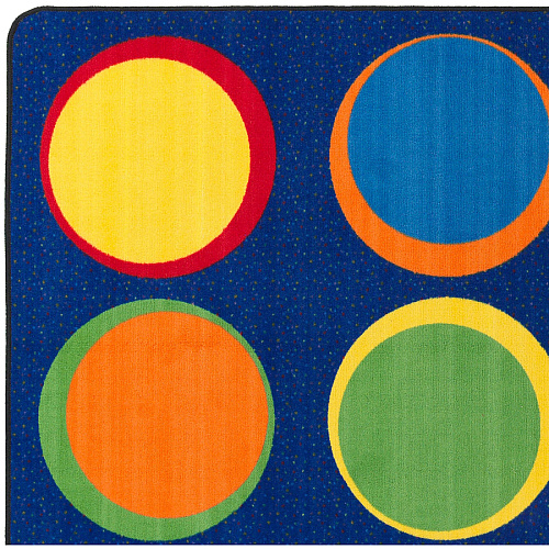 Flagship Carpets Cheerful Sitting Spots Rectangular Rug Classic - 99.96" Length x 72" Width - Rectangle - Multicolor - Nylon - 1 Each (FE30632A)