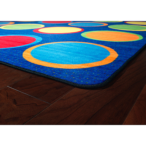 Flagship Carpets Cheerful Sitting Spots Rectangular Rug Classic - 12 ft Length x 90" Width - Rectangle - Multicolor - Nylon - 1 Each (FE30644A)