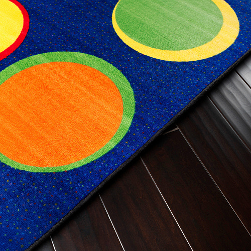 Flagship Carpets Cheerful Sitting Spots Rectangular Rug Classic - 12 ft Length x 90" Width - Rectangle - Multicolor - Nylon - 1 Each (FE30644A)