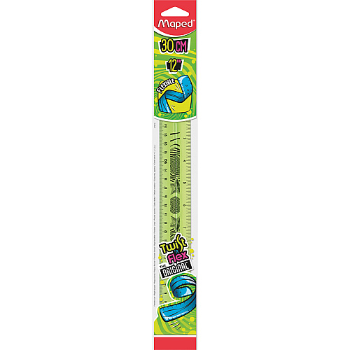 Maped Helix Twist-n-Flex 12" Ruler 12" Length - Imperial, Metric Measuring System - 1 Each - Assorted (279010)