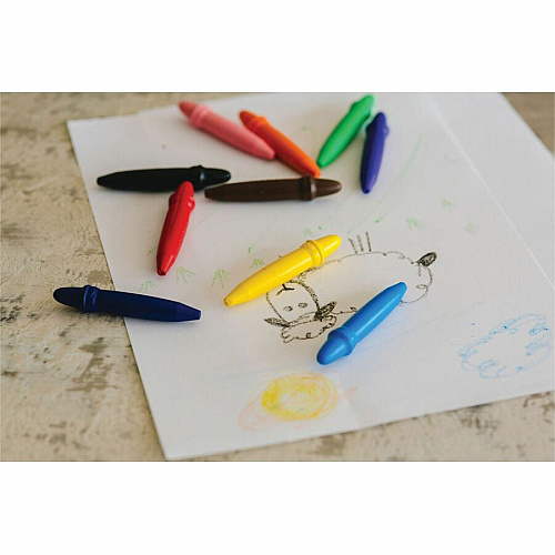 Prang be-be Jumbo Crayons Assorted - 10 / Set (73010)