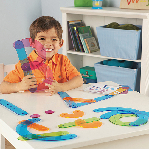Learning Resources Letter Construction Activity Set Theme/Subject: Learning - Skill Learning: Letter Recognition, Alphabet, Mathematics, Uppercase Letters, Lowercase Letters - 3+ - 1 Set (8555)