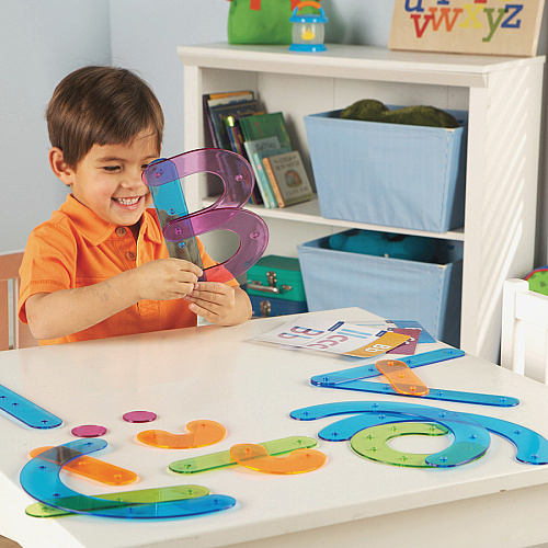 Learning Resources Letter Construction Activity Set Theme/Subject: Learning - Skill Learning: Letter Recognition, Alphabet, Mathematics, Uppercase Letters, Lowercase Letters - 3+ - 1 Set (8555)