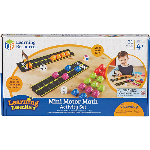 Learning Resources Mini Motor Math Activity Set Math Toy - Theme/Subject: Fun, Learning - 4-8 Year - Assorted (7731)