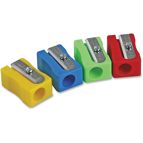 Eisen Sharpener Classroom Pack 1 Hole(s) - 0.5" Height x 1" Width x 0.6" Depth - Assorted - 25 / Box (105)