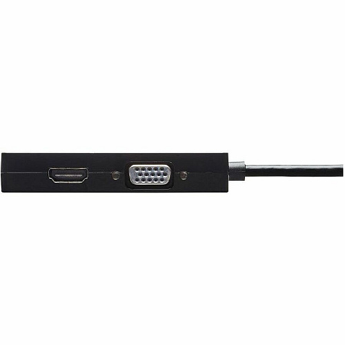 Eaton Tripp Lite Series DisplayPort to VGA/DVI/HDMI All-in-One Converter Adapter, DP ver 1.2, 4K 30 Hz HDMI 6" DVI/DisplayPort/HDMI/VGA A/V Cable for Audio/Video Device, Notebook, Tablet, Monitor, Projector, TV - First End: 1 x DisplayPort  (P13606NHDV4K)
