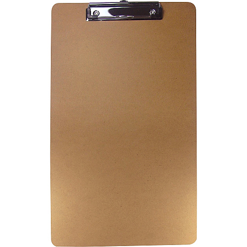Business Source Legal-size Clipboard 8 1/2" x 14" Sheet Size - Hardboard - Brown - 3 / Pack (BSN16519)