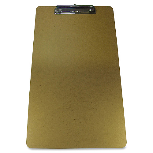 Business Source Legal-size Clipboard 8 1/2" x 14" Sheet Size - Hardboard - Brown - 3 / Pack (BSN16519)