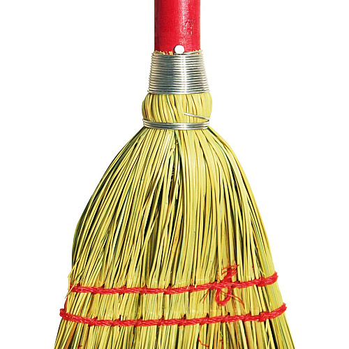 Genuine Joe Lobby Broom 34" Handle Length - Wood Handle - Natural - 1 Each (GJO12501)