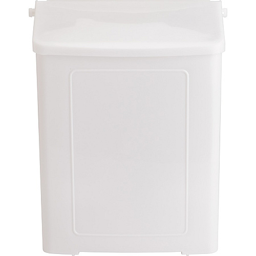 Safe-Use Sanitary Napkin Receptacle Wall Mountable - 10.6" Height x 9" Width x 4.6" Depth - Plastic - White - 1 Each (1102)