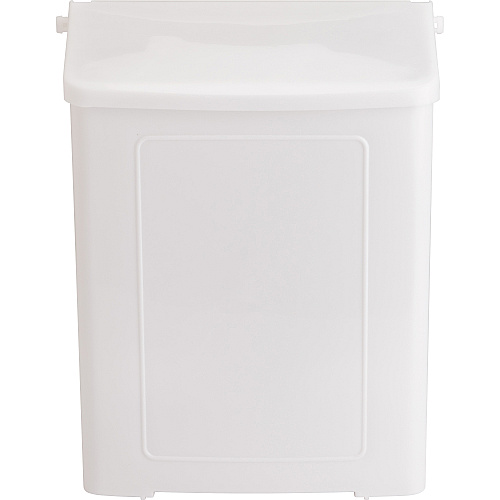 Safe-Use Sanitary Napkin Receptacle Wall Mountable - 10.6" Height x 9" Width x 4.6" Depth - Plastic - White - 1 Each (1102)