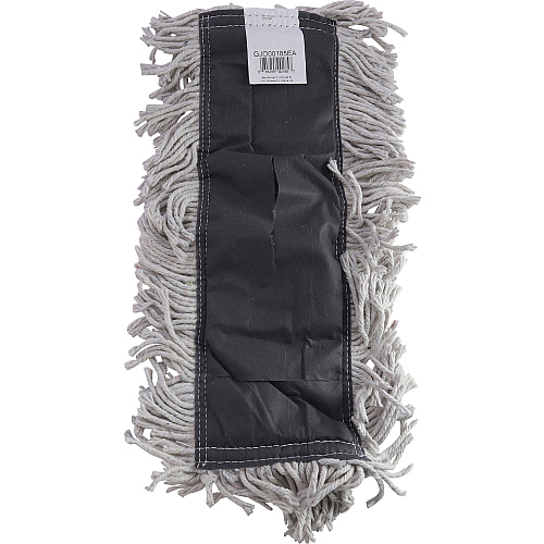 Genuine Joe Disposable Dust Mop Refill 18" Width x 5" Depth - Disposable, Looped Ends, Fray Resistant, 4-ply, Absorbent, Quick Drying, Durable, 4-ply Yarn - Cotton, Synthetic - Natural - 12 / Carton (GJO00185CT)