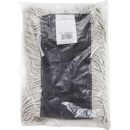 Genuine Joe Disposable Dust Mop Refill 5" Width x 24" Length - Disposable, Looped Ends, Fray Resistant, 4-ply, Quick Drying, Absorbent, Durable, 4-ply Yarn - Cotton - Natural - 12 / Carton (GJO00245CT)