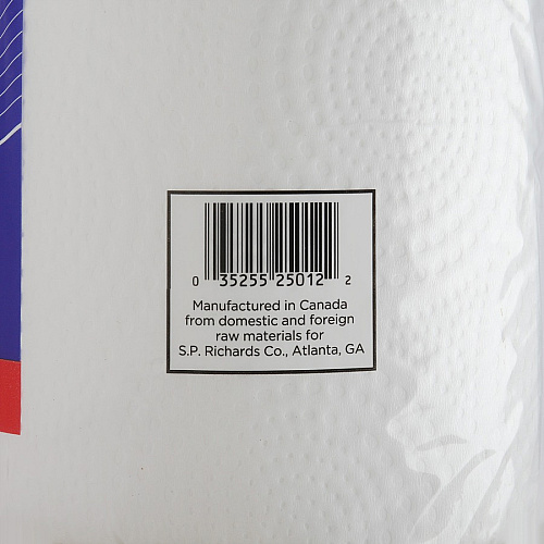 Genuine Joe Paper Towels 2 Ply - 8" Width x 11" Length - 250 Sheets/Roll - 1 5/8" Core - White - Paper - 12 / Carton (GJO25012)