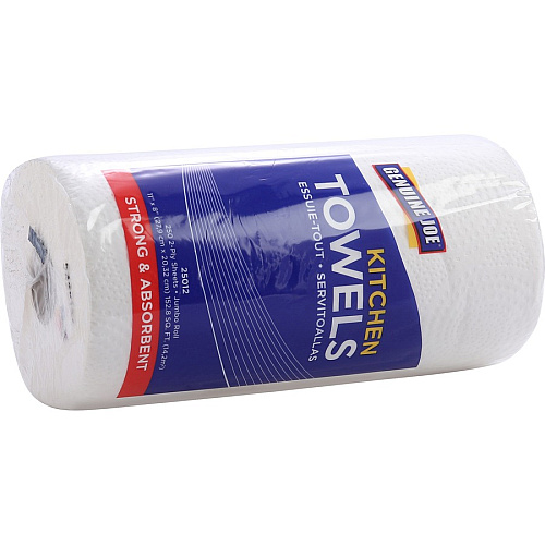 Genuine Joe Paper Towels 2 Ply - 8" Width x 11" Length - 250 Sheets/Roll - 1 5/8" Core - White - Paper - 12 / Carton (GJO25012)