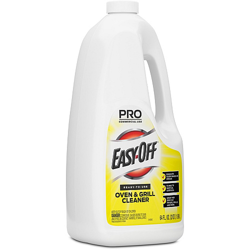 Easy-Off Oven/Grill Cleaner 64 fl oz (2 quart) - Non-flammable - Clear Bottle - 1 Each (80689)