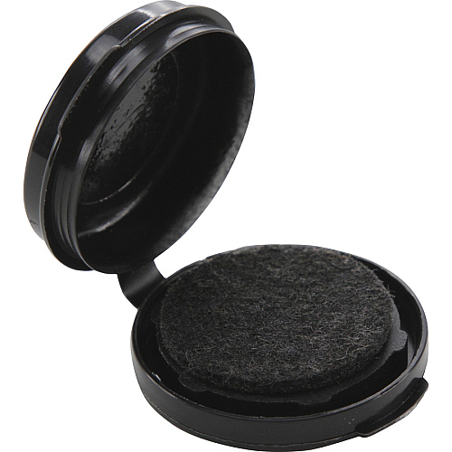 SICURIX Adhesive Fingerprint Ink Pads 0.5" Height x 1.5" Width x 1.5" Depth - Black Ink - Black - 12 / Carton (38010CT)