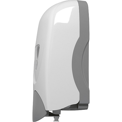 Genuine Joe Foam-Eeze Foam Soap Dispenser Manual - 1.06 quart Capacity - Refillable, Site Window, Durable - White, Gray - 12 / Carton (GJO08950CT)