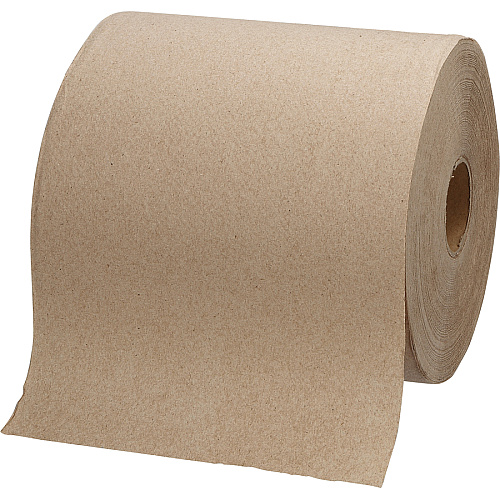 Genuine Joe Embossed Hardwound Roll Towels 7.88" Width x 1000 ft Length - 2" Core - Kraft - 6 / Carton (GJO22800)