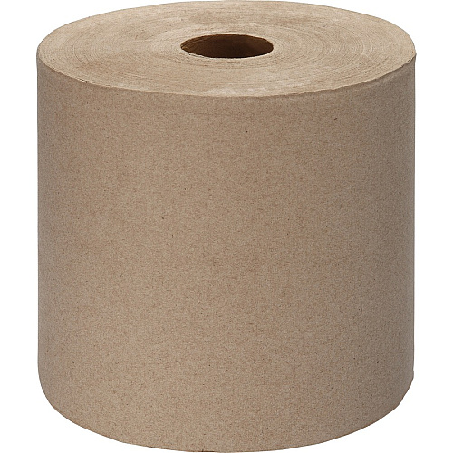 Genuine Joe Embossed Hardwound Roll Towels 7.88" Width x 1000 ft Length - 2" Core - Kraft - 6 / Carton (GJO22800)