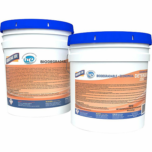 Genuine Joe Economical Powdered Laundry Detergent in Pail 640 oz (40 lb) - Linen Scent - Deodorize, Dye-free, Environmentally Friendly, Non-toxic, Washable, Dye-free, Reusable - Multi - 1 Each (GJO99737)