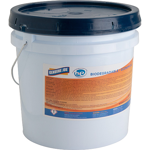 Genuine Joe Economical Powdered Laundry Detergent in Pail 640 oz (40 lb) - Linen Scent - Deodorize, Dye-free, Environmentally Friendly, Non-toxic, Washable, Dye-free, Reusable - Multi - 1 Each (GJO99737)