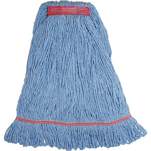 Genuine Joe Narrow Band Large Mophead Large - Rayon, Cotton - 12 / Carton (GJOLBL1BCT)