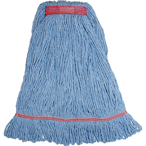 Genuine Joe Narrow Band Large Mophead Large - Rayon, Cotton - 12 / Carton (GJOLBL1BCT)