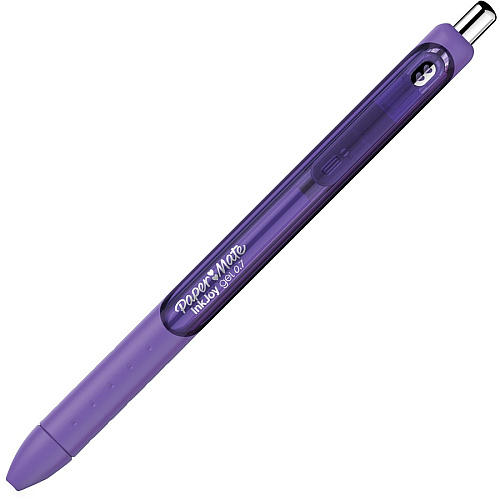 Paper Mate InkJoy Gel Pen 0.7 mm Pen Point - Retractable - Purple Ink - Purple Barrel - 1 Dozen (1953511)