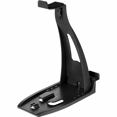 Allsop Headset Hangout, Universal Headphone Stand & Tablet Holder - 9.5" x 3.5" x 8" x - 1 Each - Black - Cable Management, Adjustable, Multiple Viewing Angle (31661)