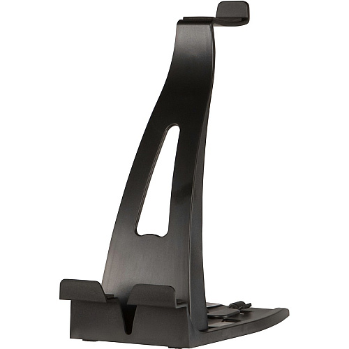 Allsop Headset Hangout, Universal Headphone Stand & Tablet Holder - 9.5" x 3.5" x 8" x - 1 Each - Black - Cable Management, Adjustable, Multiple Viewing Angle (31661)
